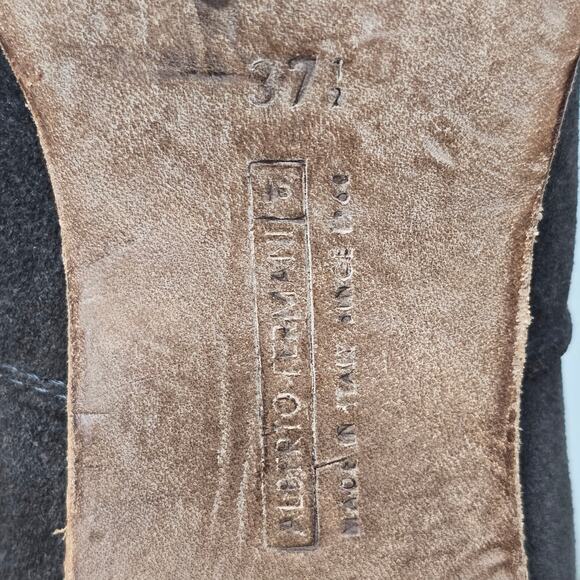 Alberto Fermani Womens 7.5 Brown Suede Ankle Western Boots Booties Cowgirl Boho - Picture 7 of 10